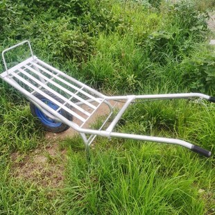 家用独轮手推车h单轮鸡公车田地工地胶轮车折叠试平板搬运车运柴