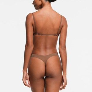 skims无肩带内衣女小胸聚拢夏季防下垂半杯显大防滑美背挂脖文胸