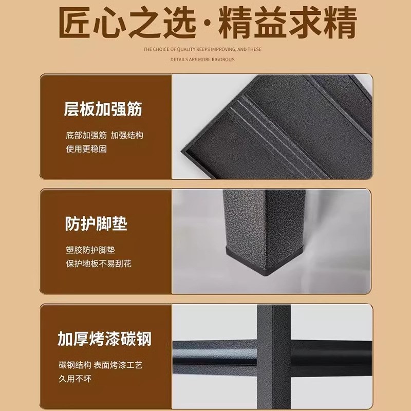 厨房置物架落地多层多功能家用微波炉烤箱锅架收纳架货架橱柜架子