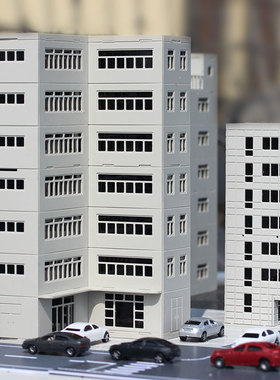 仿真建筑房屋城市沙盘办公楼房拼装模型摆件D1:144/150/100/72/64