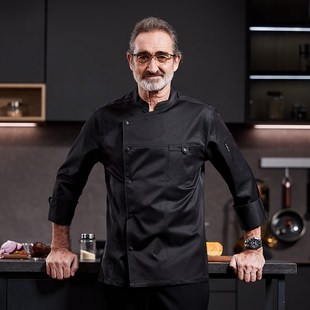 高端厨师长袖工作服n星级酒店行政总厨高档西餐厅咖啡店秋冬季男
