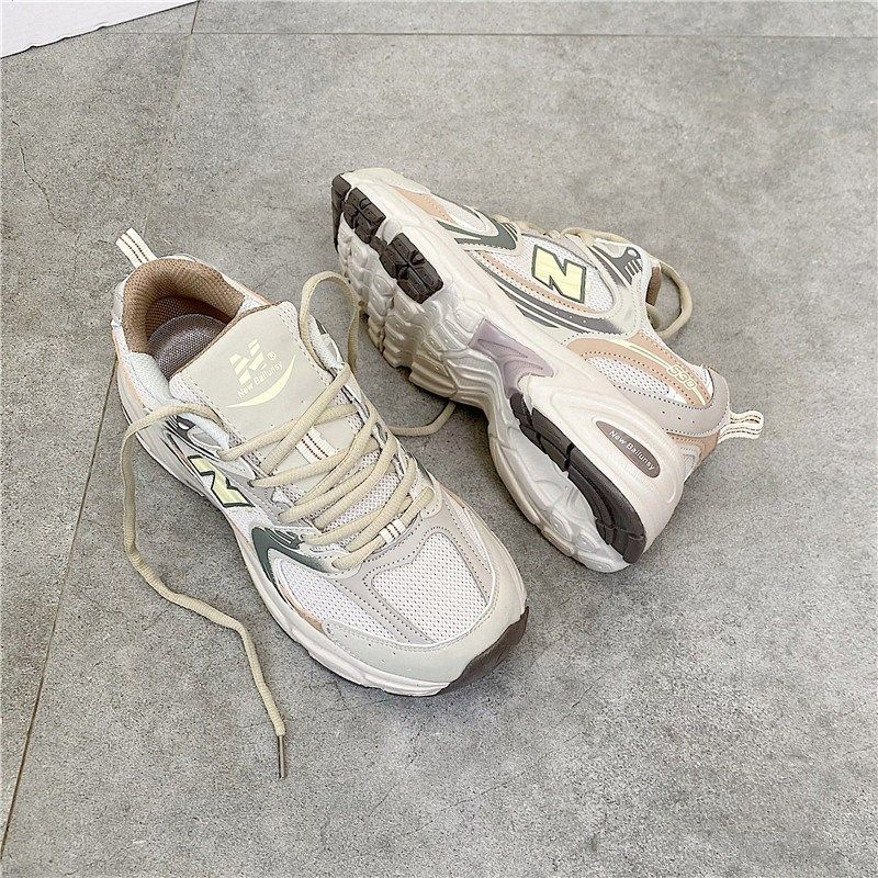 男鞋2024春季新款网面透气530低帮跑步鞋韩版学生百搭运动休闲鞋