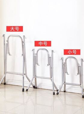 简约折叠桌脚架长方形餐桌腿可z折叠支架桌架铁脚架四方形桌腿支