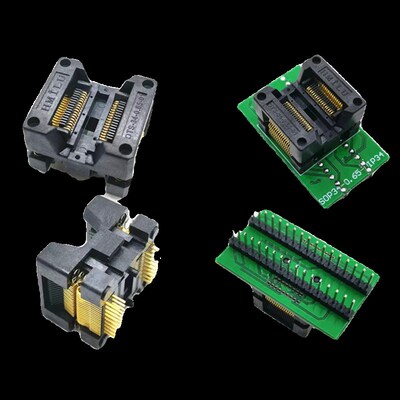 SOP SSOP TSSOP8/10/14/16/20/24/28/30/34/44镀金测试座烧录座