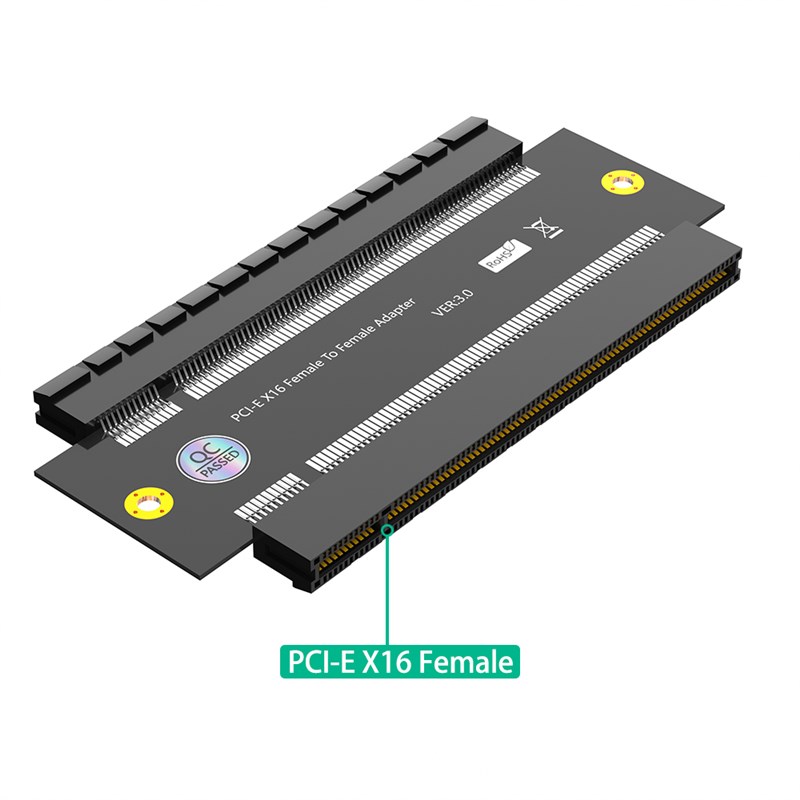 PCI-E3.0 16X 母对母转接卡 PCIE 3.0 公对公扩展卡