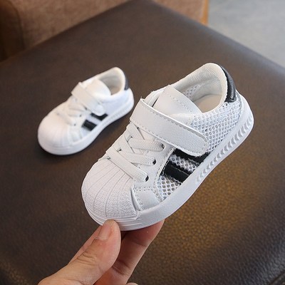 宝宝鞋子春秋网鞋小童小白鞋0一3岁女婴儿鞋子软底学步鞋男1透气2