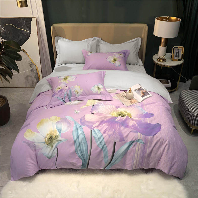 金太阳深b睡眠纯棉生态磨毛四件套简约秋冬全棉加厚1.5m床双人被