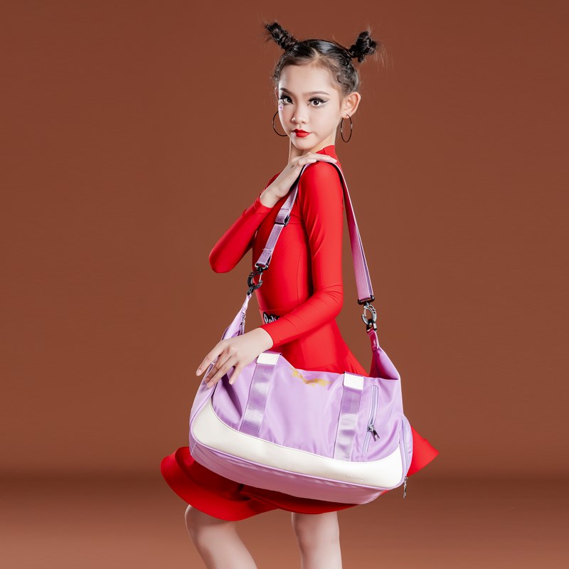 DNW儿童拉丁舞蹈女包短途旅行舞蹈户外包干湿分离包手提瑜伽健身