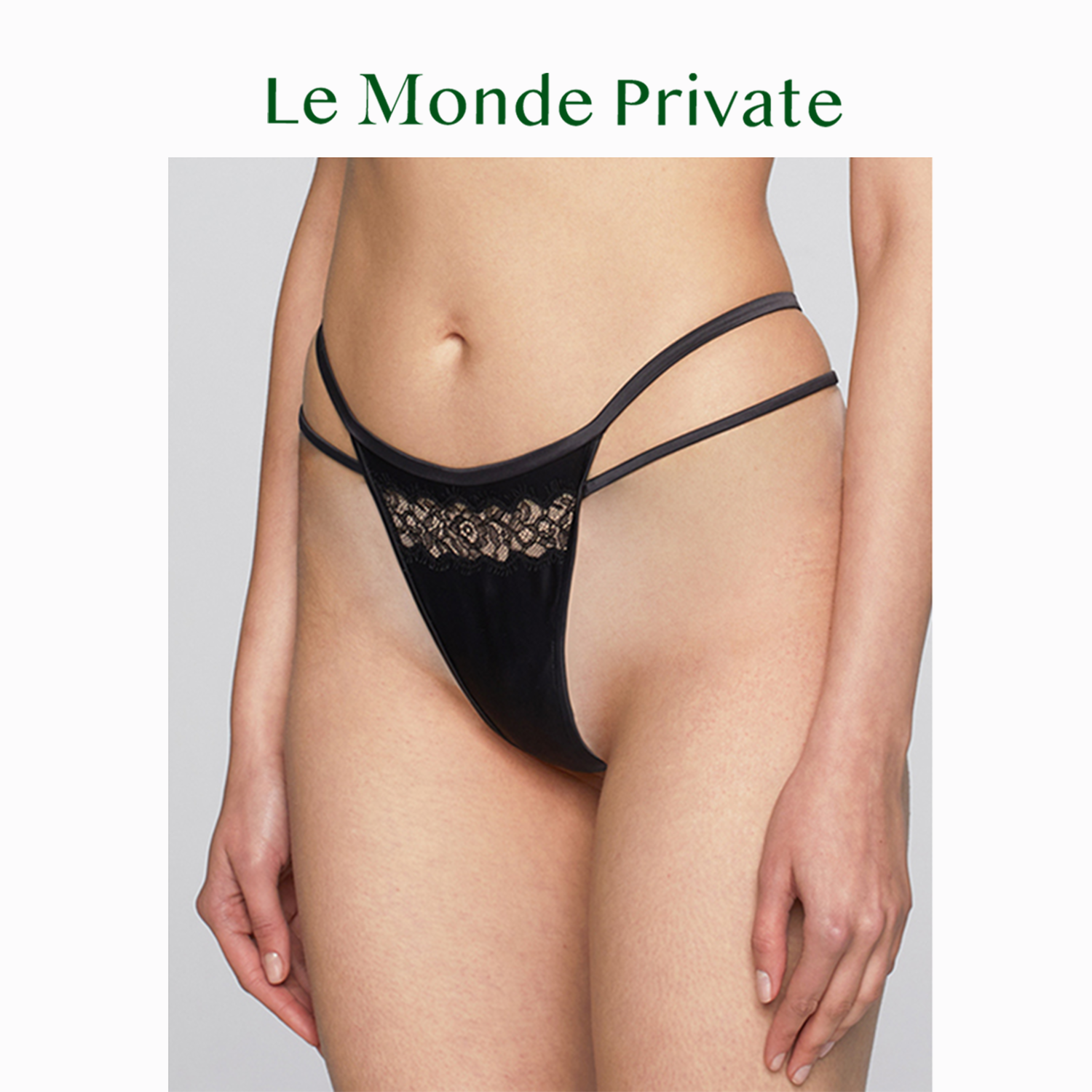 LeMondePrivate「感官Sensuality」列维斯蕾丝性感绑带丁字裤