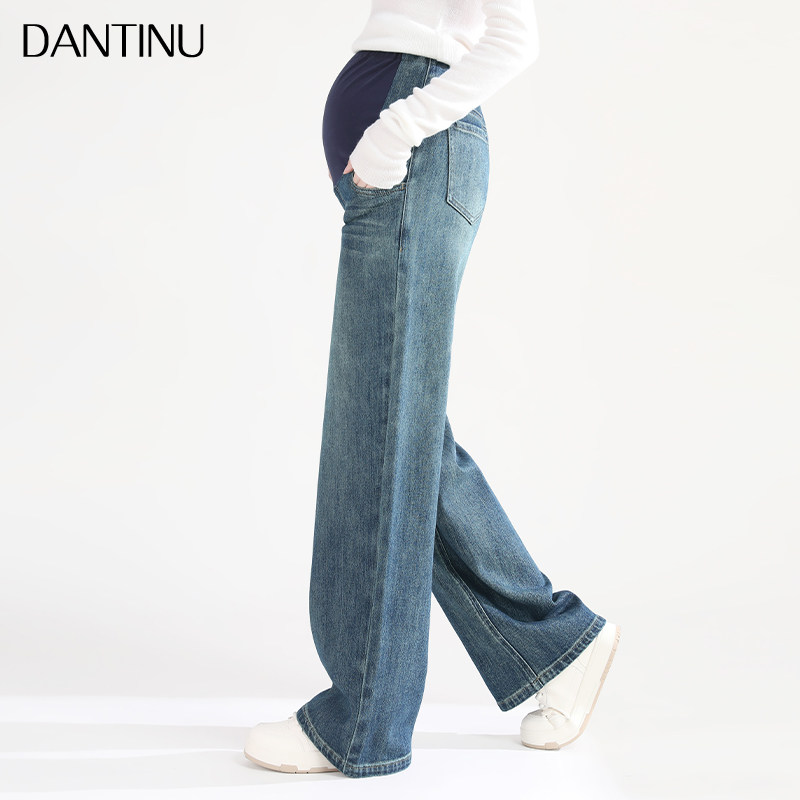 孕妇牛仔阔腿裤秋冬外穿拖地裤春秋季大码宽松纯棉高个子直筒长裤,孕妇装/孕产妇用品/营养,孕妇休闲裤,淘宝优惠券,粉丝福利购,淘宝优惠卷