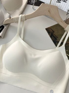 无痕U型美背内衣文胸一体薄款裸感无钢圈小胸聚拢防走光抹胸5005