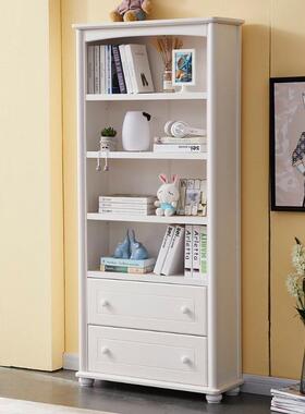 柜SCN韩式园白色书简约现代带门儿童实简木书架置物架书田橱易储