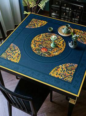 新中垫式正方形桌垫防四方茶几垫防水免洗大小方F966SHTM桌八仙桌