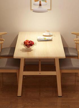 简约小型4人人吃饭餐桌6家用饭桌GPM长方形桌椅户组合出租房装桌