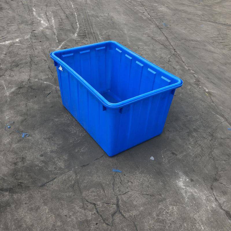 塑料周转水箱120L注长方加厚形大号蓝色水FDL产养塑收殖箱服装纳
