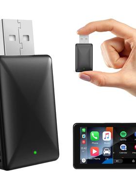 跨境爆a款carplay有线机转无线盒子安卓ayutoA1/2/3/4车互联ai盒