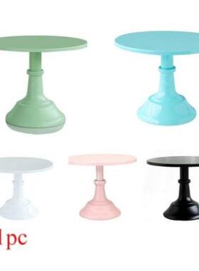 式点盘心蛋糕高脚欧盘婚庆装饰摆件蛋糕托架10834寸黑色铁艺点心