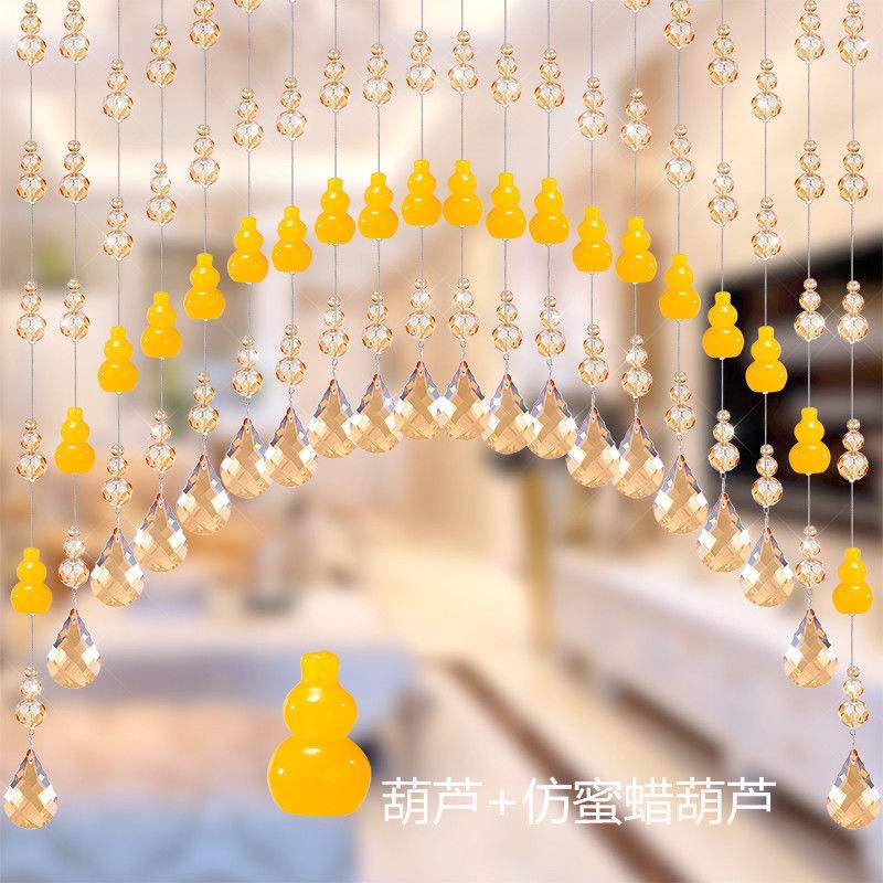 水晶帘子门帘珠帘卫生间门帘装饰挂帘隔断玄关屏风客厅卧室隔余间