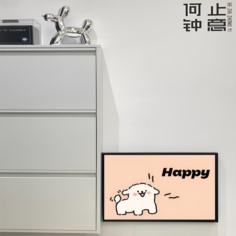 何止钟意线条狗电表箱创意盒子弱电箱电闸多媒体箱遮玄关遮挡遮丑