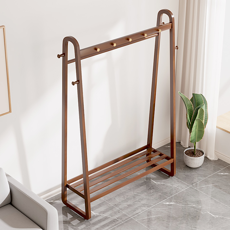 床边晚上放衣服挂衣衣帽架卧室落地家用神器床头房间临时简易弧形