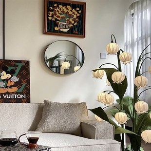 铃兰花灯铃兰花灯台灯店铺装 饰3串20个花头 饰落地灯风灯客厅装