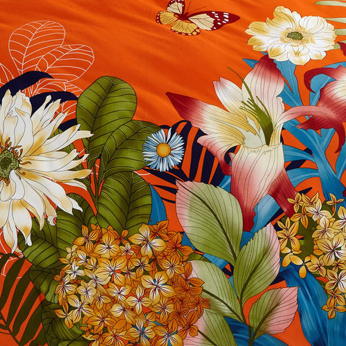 美式田园3D大版磨毛纯棉四件套活性全棉床上用品四件套1.8m床双人