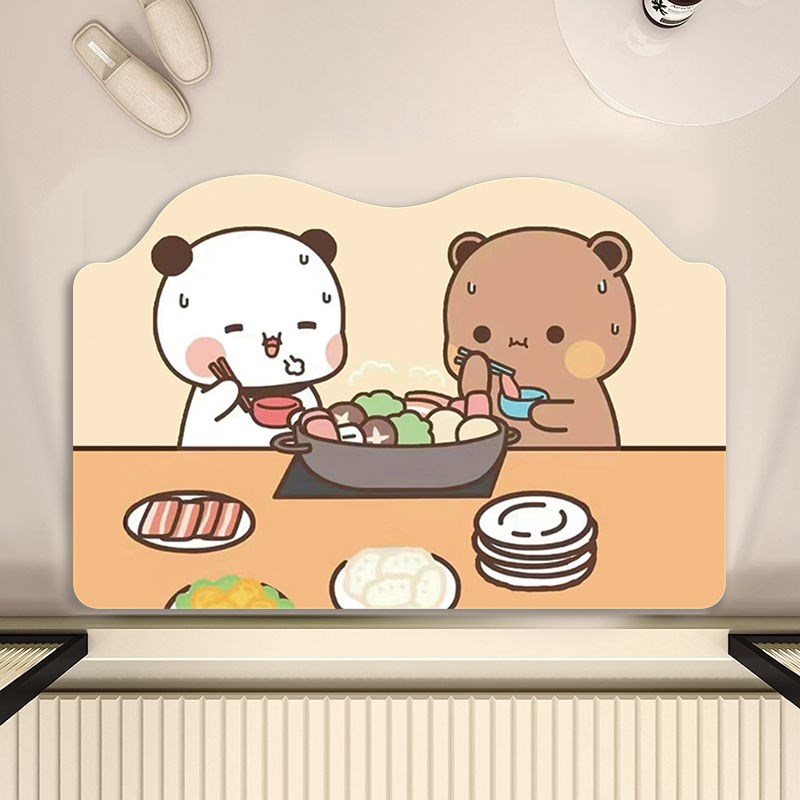 一二布布硅藻泥吸水垫浴室地垫洗手间厕所卫生间门口防滑脚垫入户