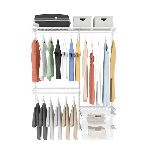 恒固步入式金属衣柜开放式衣帽间定制砌墙衣橱框架卧室组装挂衣架