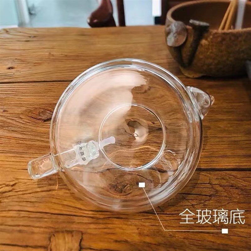 聚韵玻璃壶电陶炉专用高硼硅耐高温烧水茶壶养生壶明火壶外玻璃壶