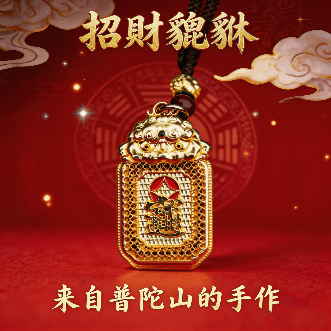 普陀山祝福招财进宝抱钱貔貅汽车钥匙扣男女通用汽车用品