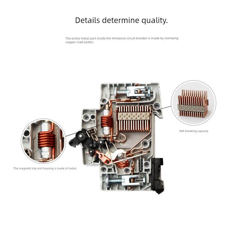 ABB 漏电保护空气开关家用1P2P3P4P10A20A25A32A40A63A