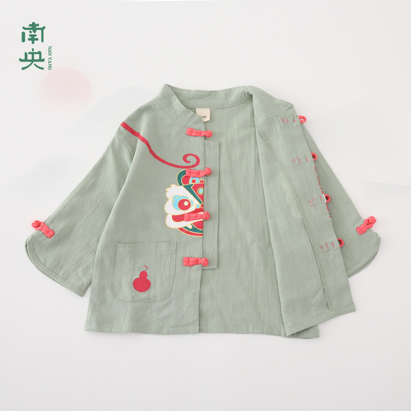 宝宝周岁礼服男童汉服秋装儿童唐装抓周服装春秋男孩长袖国风套装