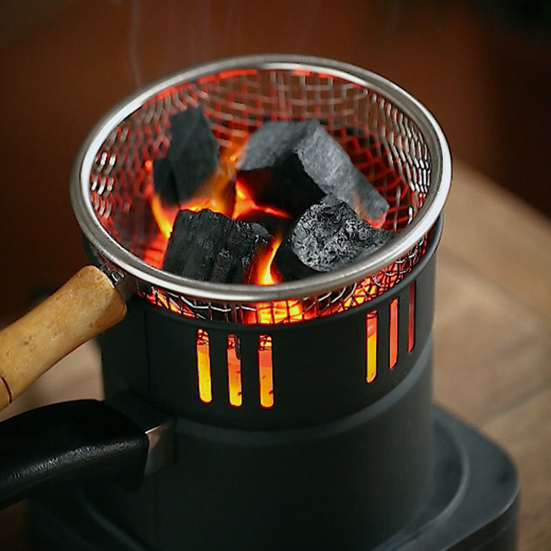 点碳器橄榄核碳起炭器引燃木炭生火具烧炭煮茶家用龙眼炭点炭器
