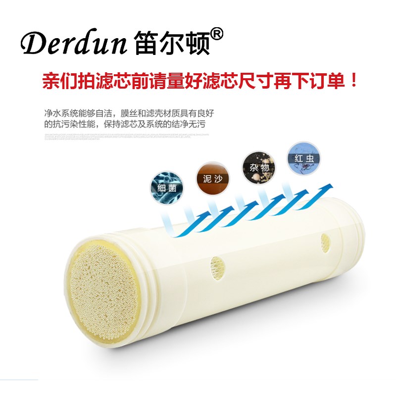 笛尔顿不锈钢厨房净水器全屋中央井水地下管道过滤器超滤膜滤芯