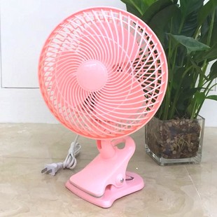 家用大风力壁挂扇 微型电风扇小宿舍粉色迷你学生床上静音夹扇台式