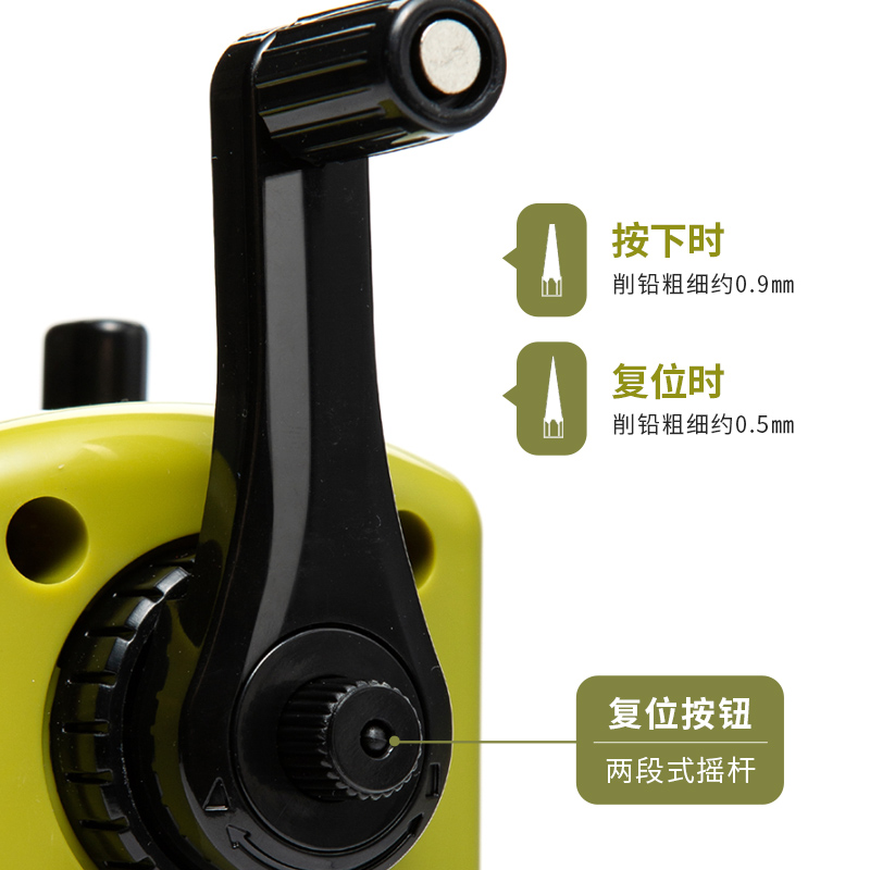 中华手摇大口径卷笔刀大三角铅笔削笔机粗杆粗铅笔削笔器刨笔刀HA