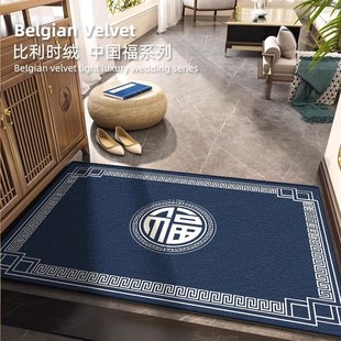 家用加厚别墅酒店防滑脚垫 电梯地毯入户地垫可定制logo新中式