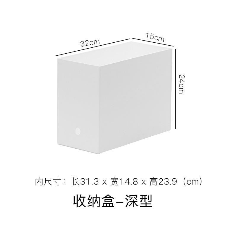 日式直角收纳盒带盖带滑轮多功能组合塑料厨房橱柜置物架抽屉式