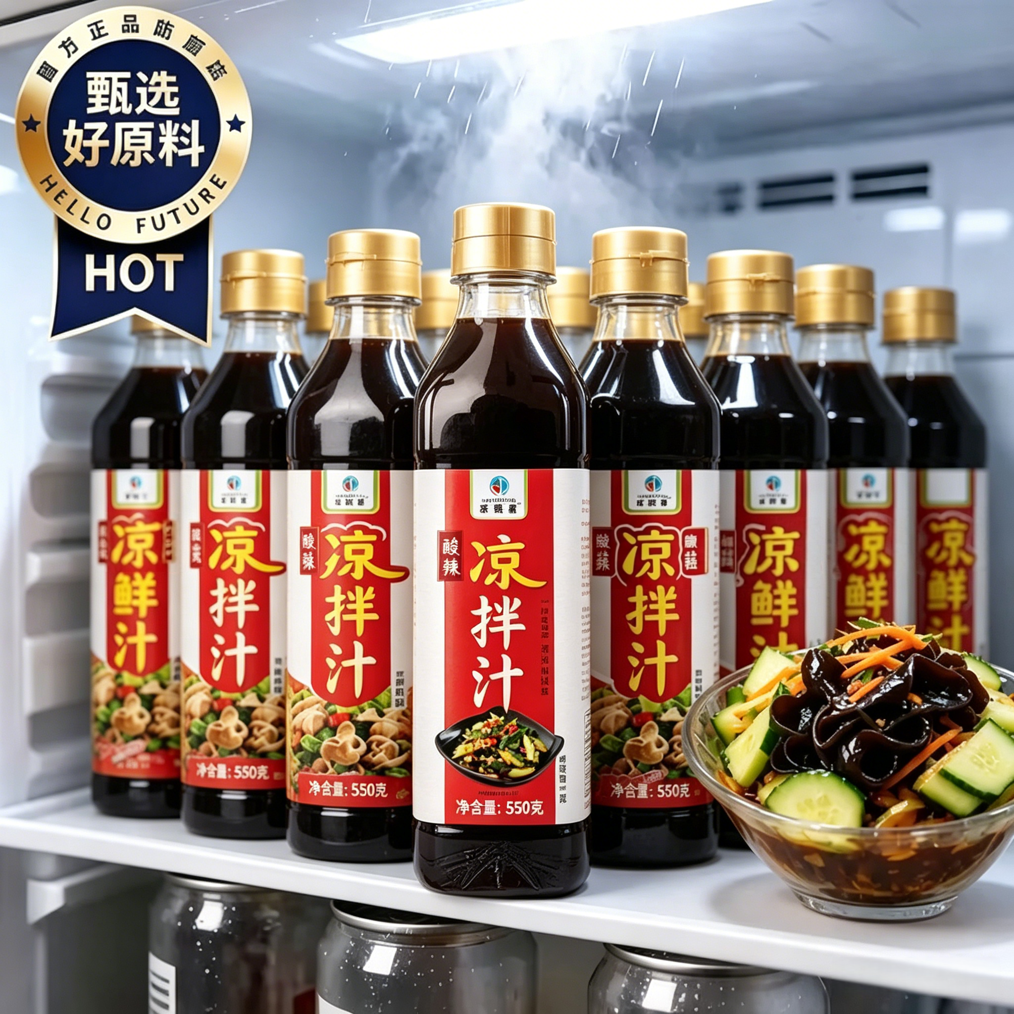 酸辣凉拌汁调味汁家用万凉菜能0脂低卡0添加官方旗舰店海鲜捞汁