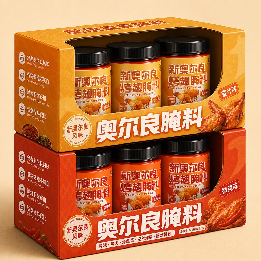 新奥尔良腌制料0添加儿童烤鸡翅鸡排鸡腿腌料蜜汁调料官方旗舰店