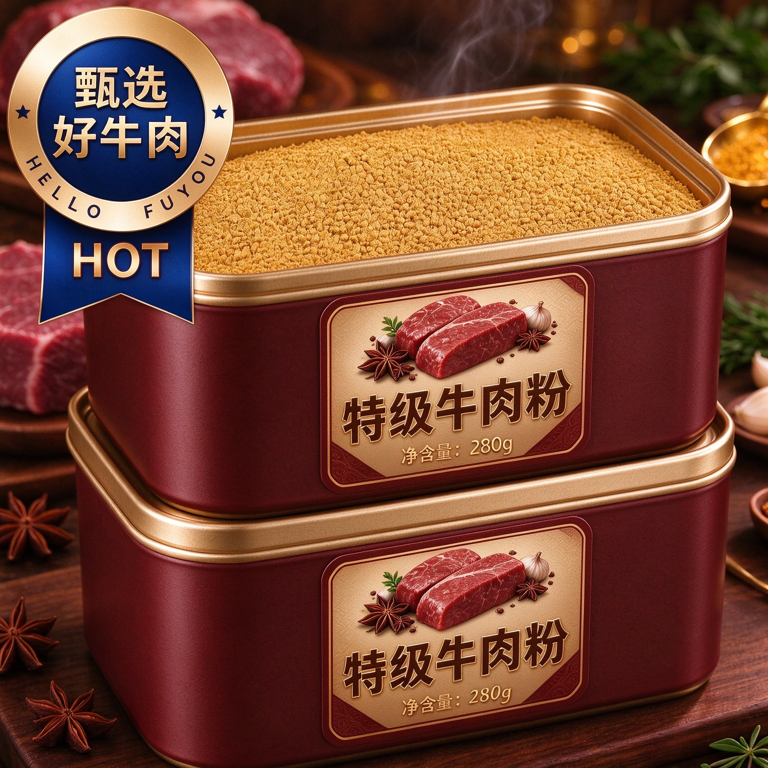 牛肉粉调味料官方旗舰店正品牛肉粉牛肉汤料鲜香十足增鲜韩式炒菜
