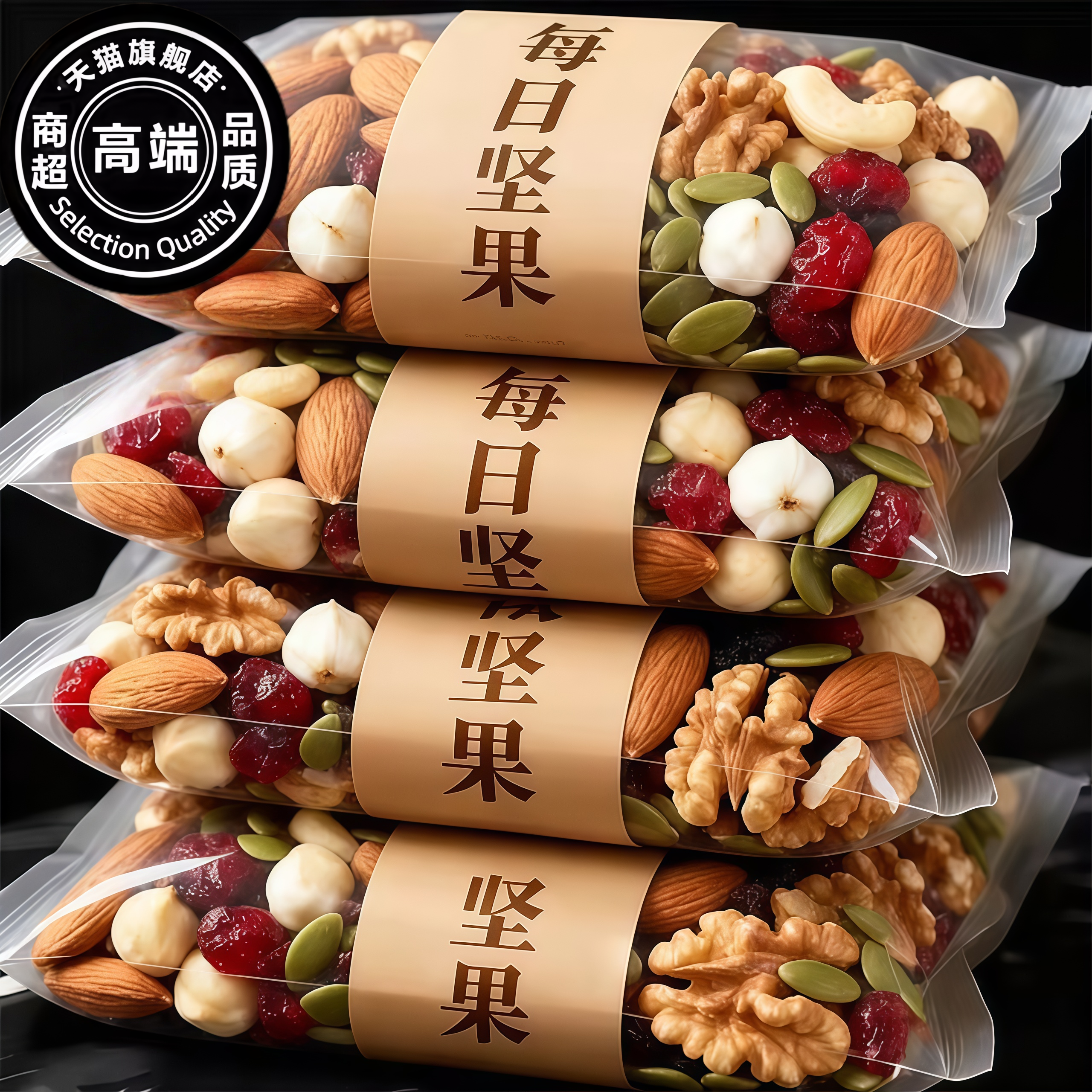 央妈推荐!每日坚果独立小包装0添加纯坚果孕妇儿童零食官方旗舰店,零食/坚果/特产,混合坚果,淘宝优惠券,粉丝福利购,淘宝优惠卷