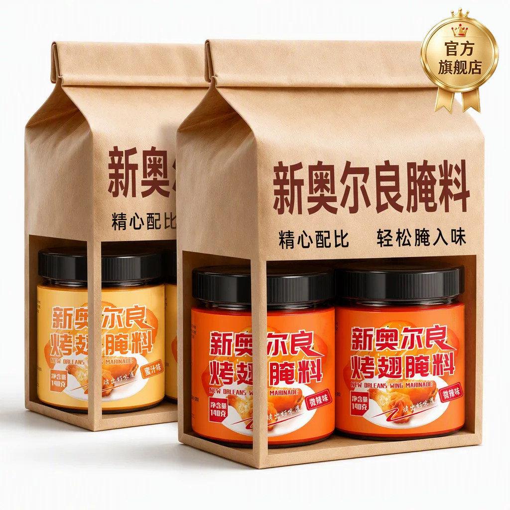 奥尔良腌料官方旗舰店儿童家用烤肉烤翅蜜汁腌料调味料烧烤炸鸡料