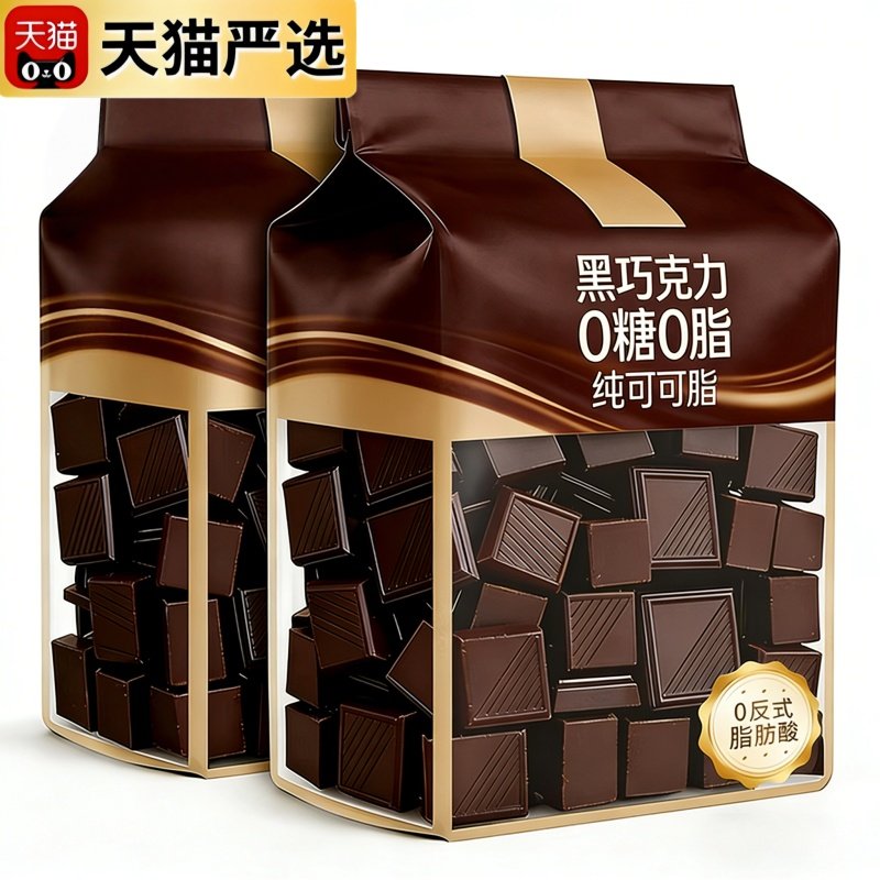 央妈推荐!黑巧克力无蔗糖纯可可脂0脂饱腹代餐原装进口官方旗舰店,零食/坚果/特产,黑巧克力,淘宝优惠券,粉丝福利购,淘宝优惠卷