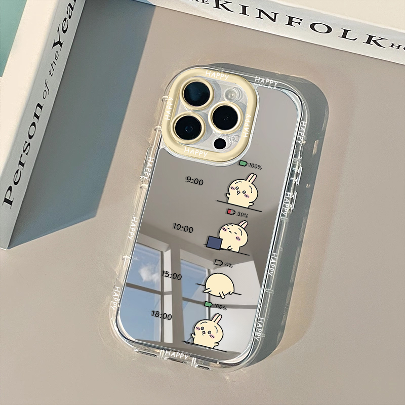 镜面乌萨奇手机壳适用任意机型