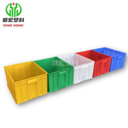 新款直销供应塑料周转箱545*415*00大号配盖周转框塑料胶框多种颜
