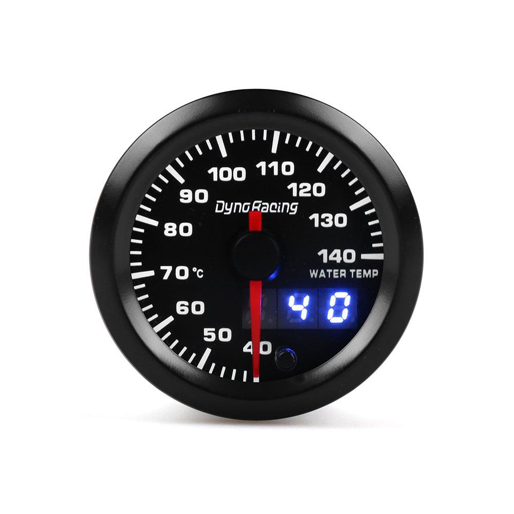 直销新款汽车改装12V水温表 高速步进电机 指针液晶双显七彩赛车