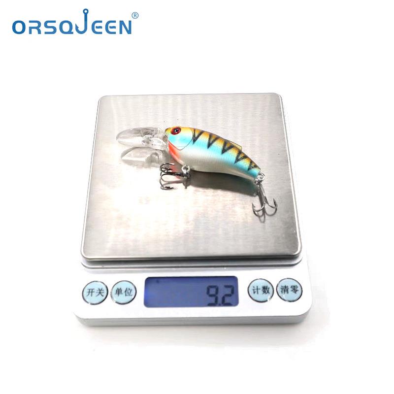 直销新款跨境浮水长舌摇滚胖子米诺路亚饵 9.2g7.5cm淡水翘嘴鲈鱼