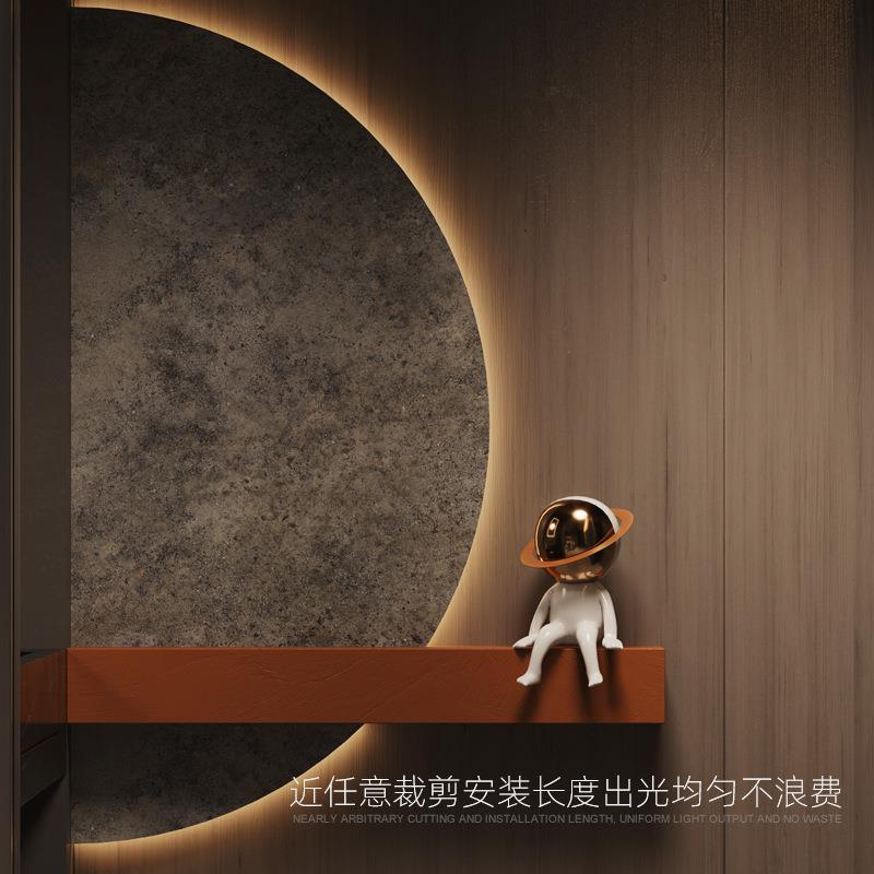 直销新款12V灯带LED一灯一剪低压24v高亮背胶线条硅胶灯线性灯光