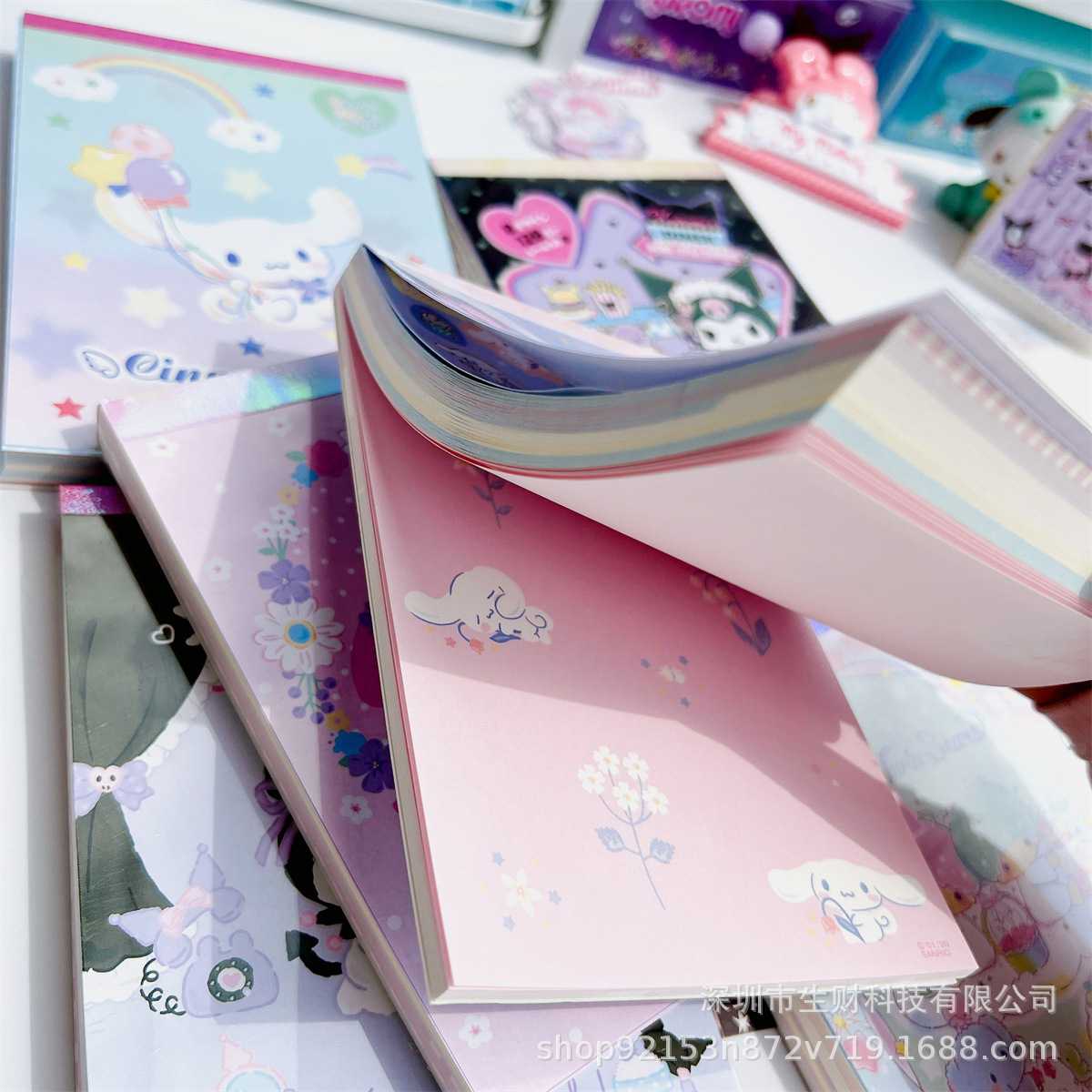新款直销少女心爆棚卡通图案风格便签可撕留言本记事本手账本便利
